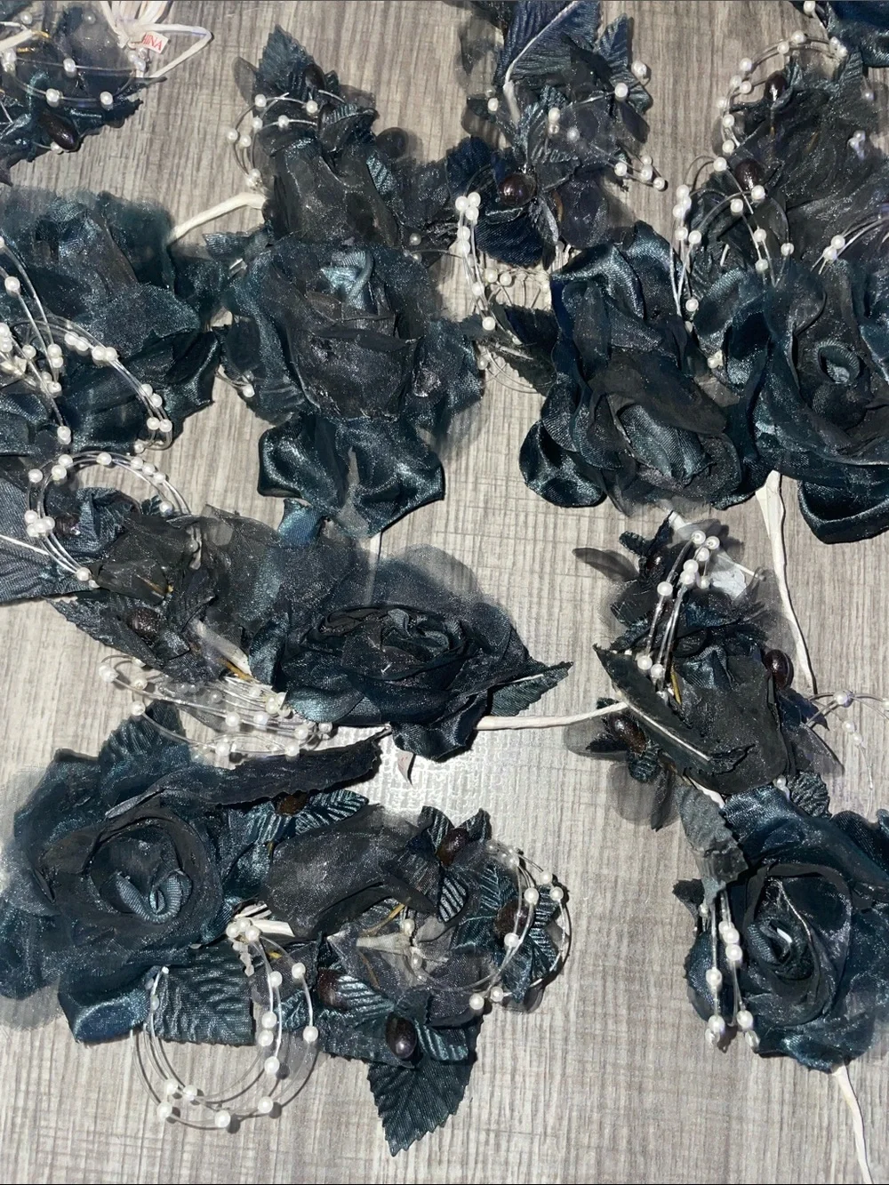 Halloween Black artificial Flowers